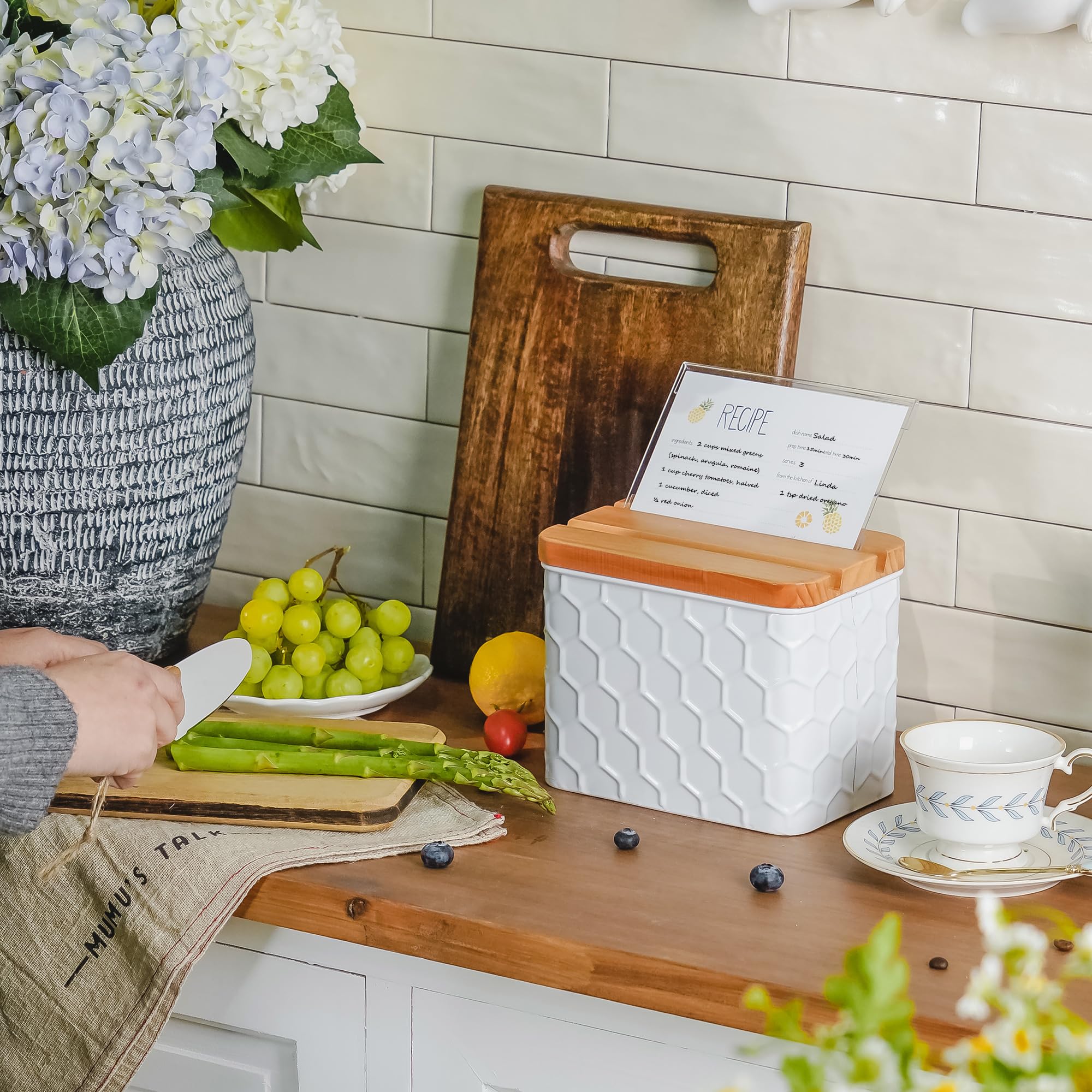 HOME PALETTE open box with 4x6 cards visible for easy access and organization