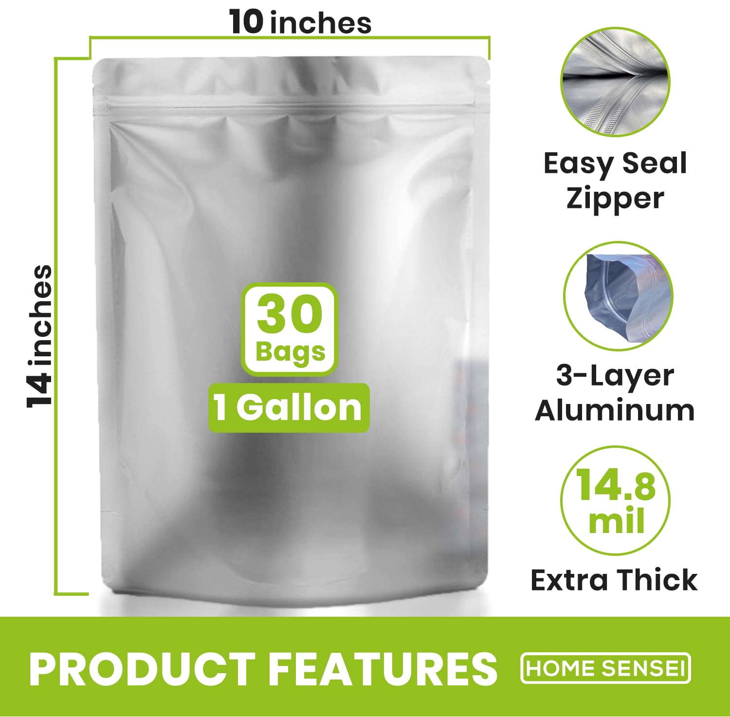 Home Sensei close-up of thick mylar layers highlighting durable tear resistance