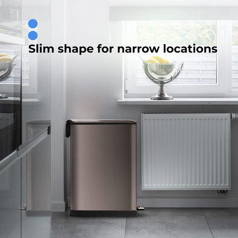 Home Zone Living inner buckets close-up for easy removal and cleaning