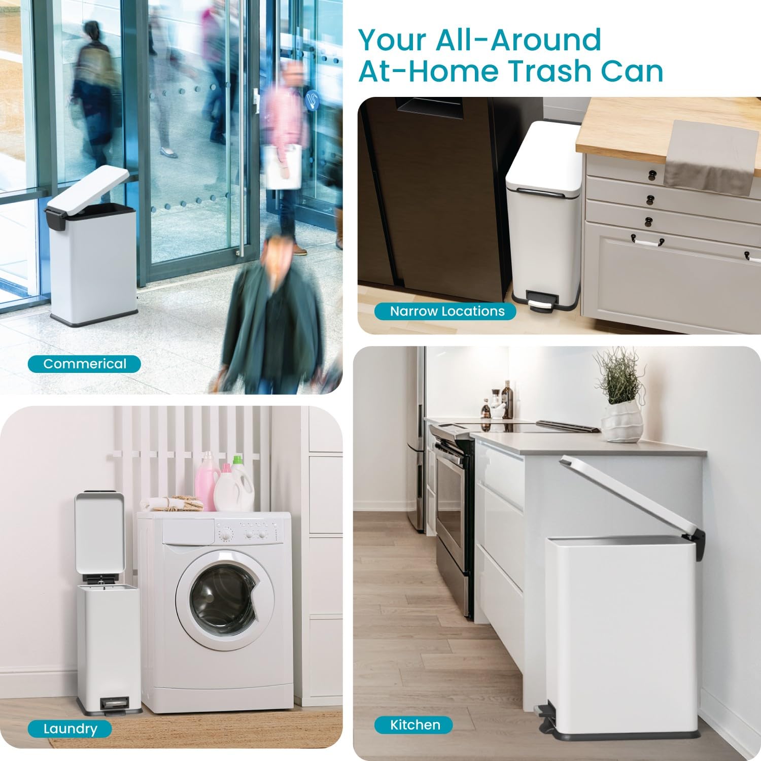 Home Zone Living interior bag tuck band secures liner neatly
