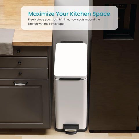 Home Zone Living side slim profile fits narrow gaps effectively
