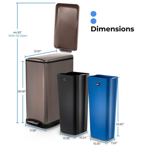 Home Zone Living size comparison next to cabinet illustrating space-saving benefit