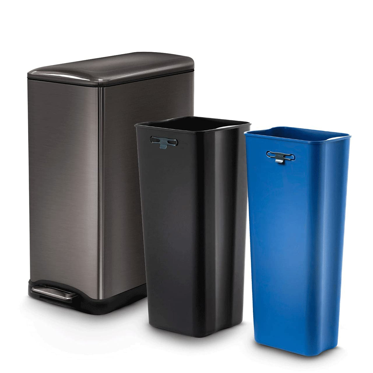 Home Zone Living slim bin front view shows compact profile and clean look