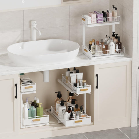 HOMEBOSILY installed in a kitchen cabinet demonstrating tidy lifestyle benefit