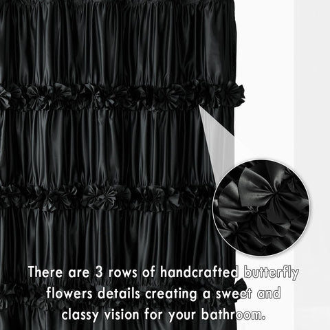Homechoice Decor close-up of waterfall ruffle detail highlighting handcrafted textured finish