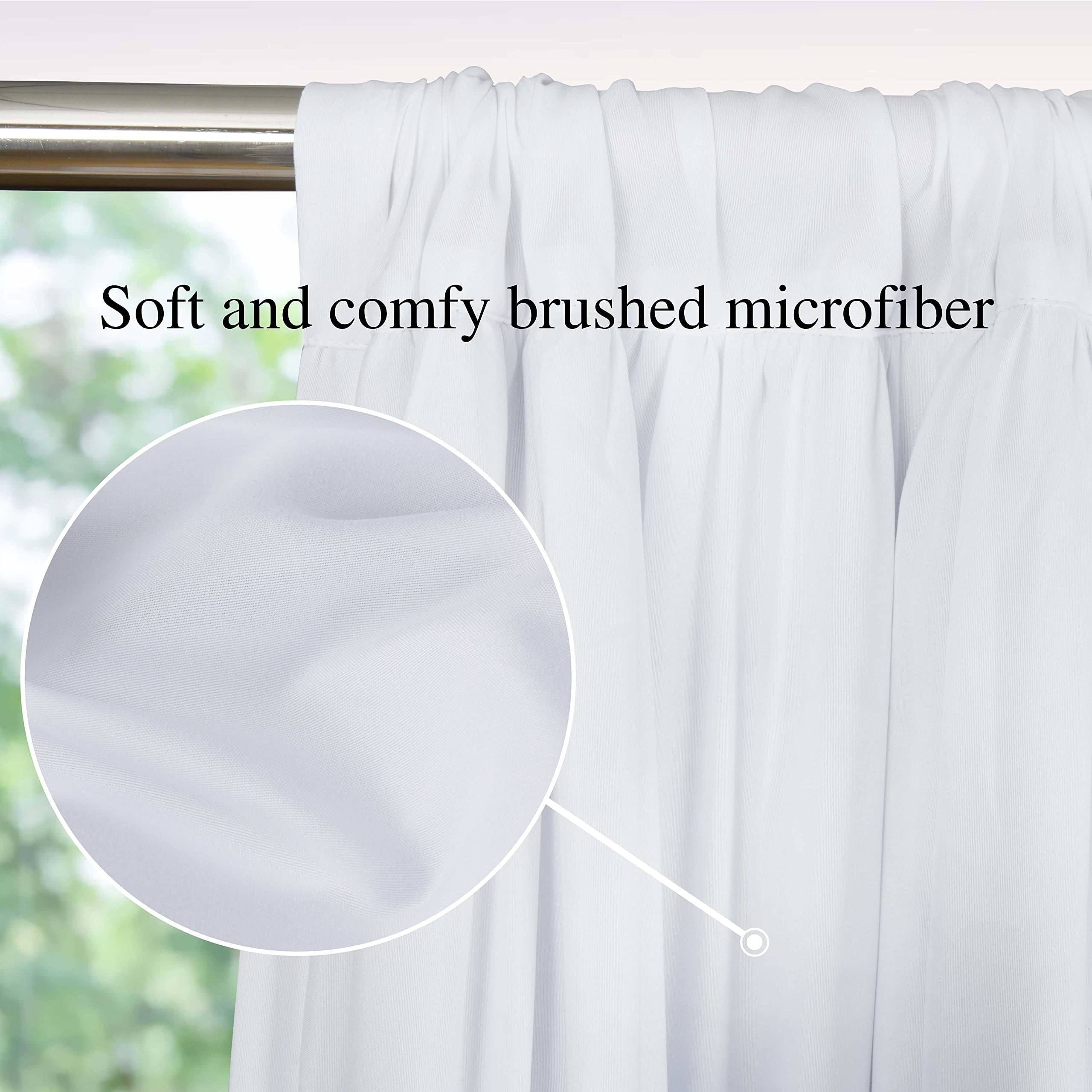 Homechoice Decor close-up of brushed microfiber texture offering soft feel and insulation