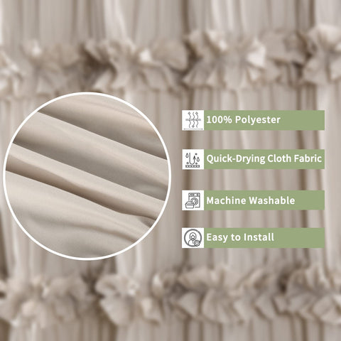 Homechoice Decor top buttonholes and hooks for easy installation and secure fit