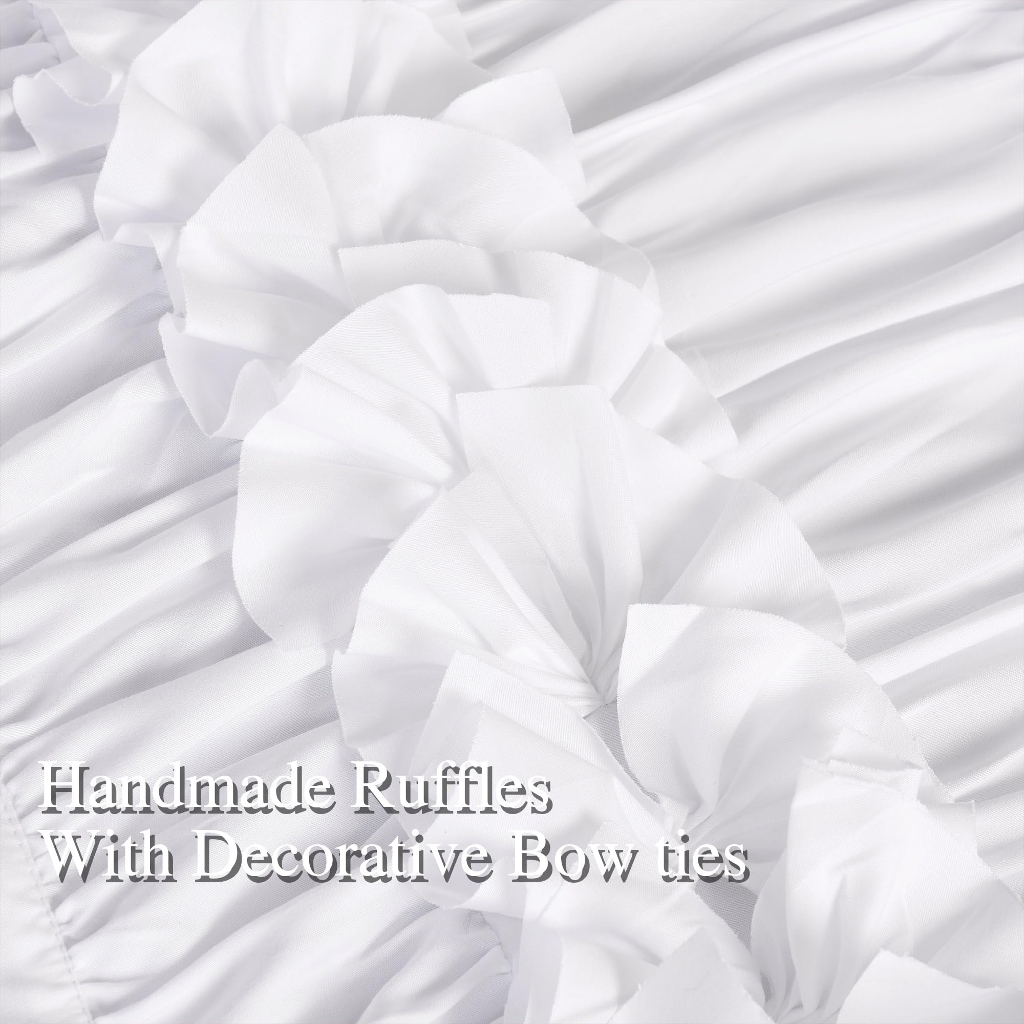Homechoice Decor close-up of ruching and butterfly flowers showing delicate texture