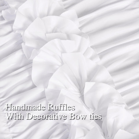 Homechoice Decor close-up of ruching and butterfly flowers showing delicate texture