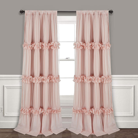 Homechoice Decor front panels displayed on rod showing full curtain benefit