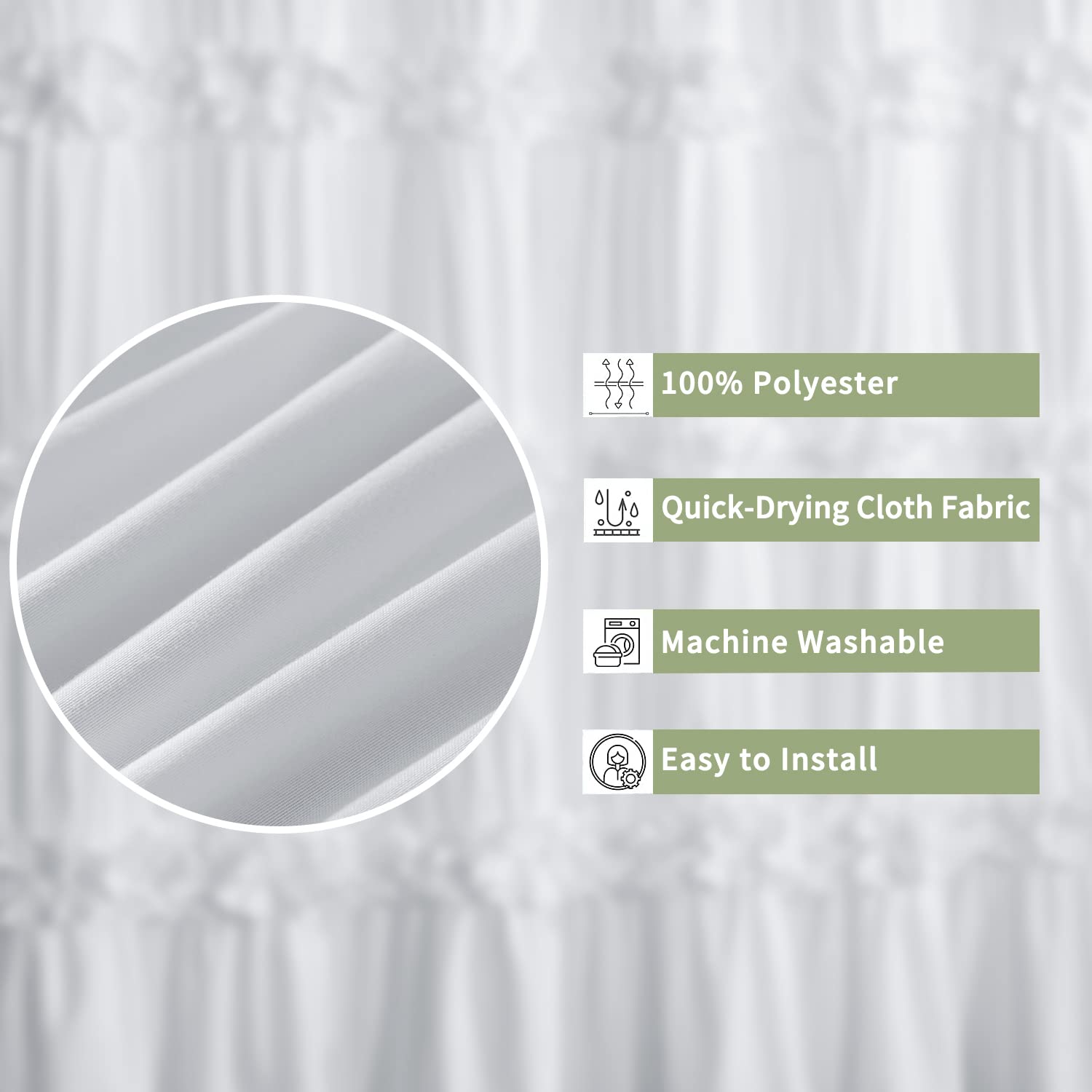Homechoice Decor curtain in a styled bathroom demonstrating instant room uplift