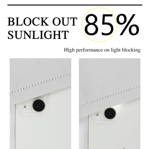 Homechoice Decor 3-inch rod pocket and top stitching for easy installation