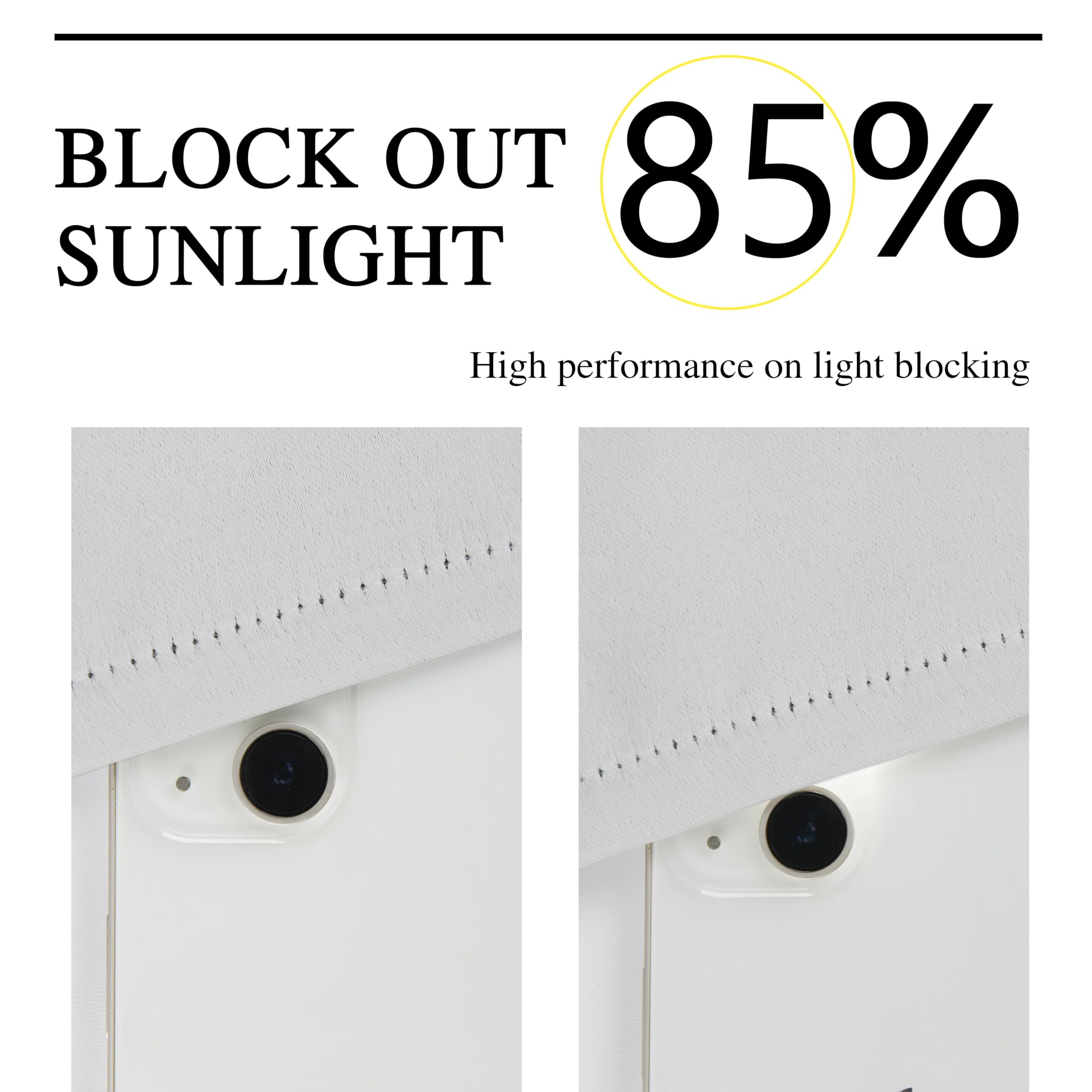 Homechoice Decor 3-inch rod pocket shown for easy installation and smooth sliding