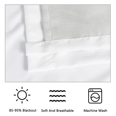 Homechoice Decor rod-pocket top view demonstrating easy installation and neat hanging