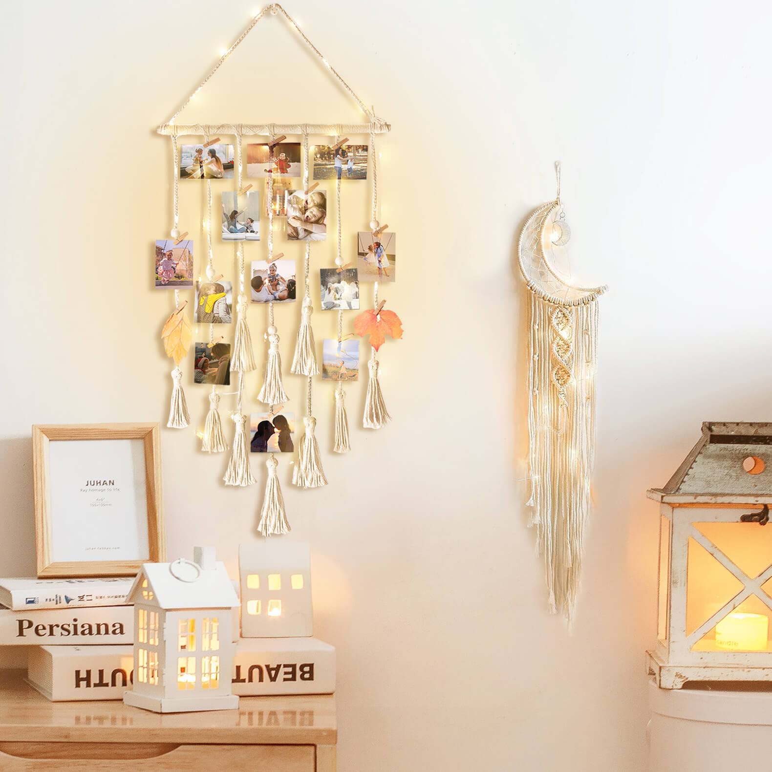 Homecor front packaging showing the complete macrame gift set and benefits