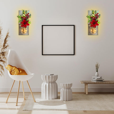 Homecor gift-ready pair wrapped for giving as charming rustic home decor present