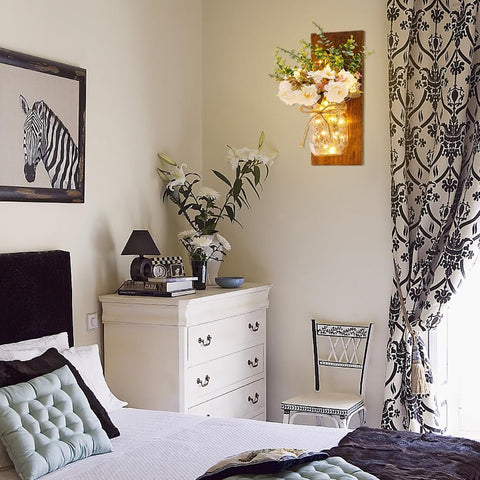 Homecor mounted sconce on kitchen wall creating cozy ambient lighting