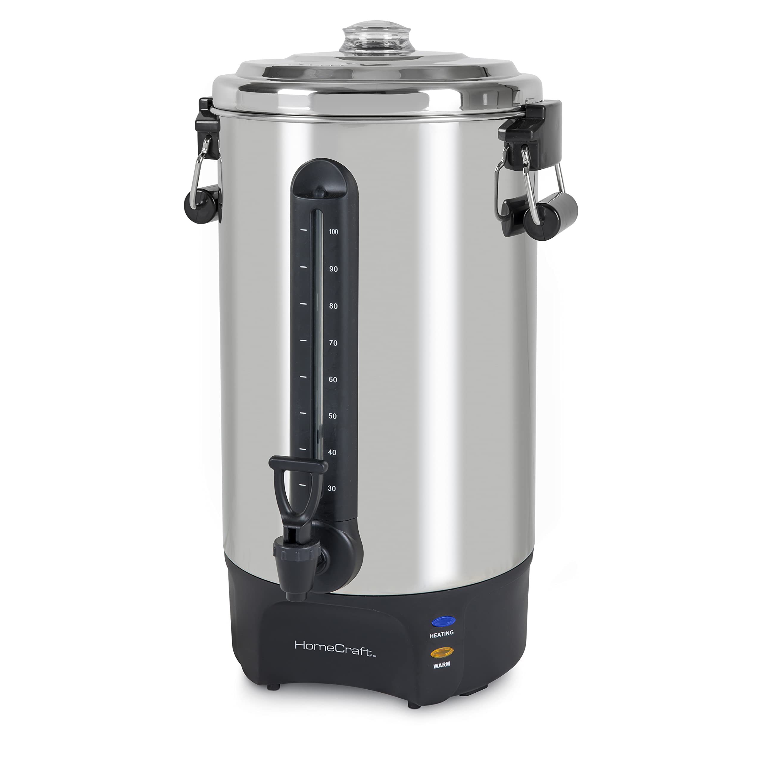 Homecraft urn front view showing capacity and polished finish for professional service