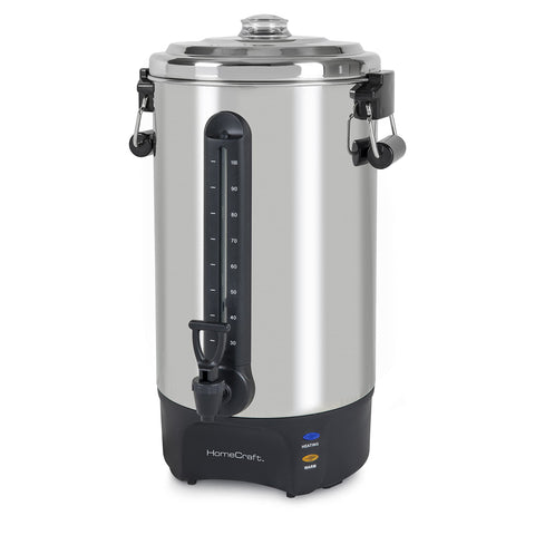 Homecraft urn front view showing capacity and polished finish for professional service