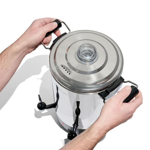 HomeCraft urn in catering setup showing professional presentation and service efficiency