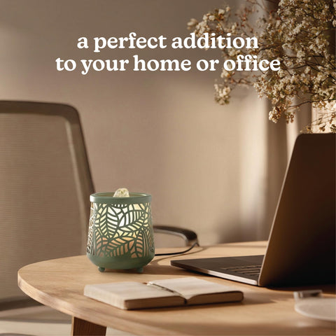 Homedics fountain on nightstand promoting restful bedroom atmosphere