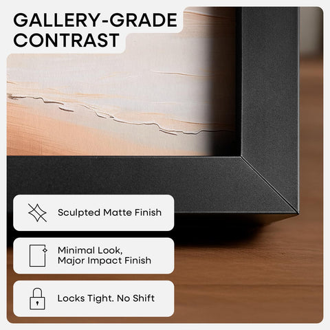 Homeforia frame with white 18x24 mat displaying how a print sits centered