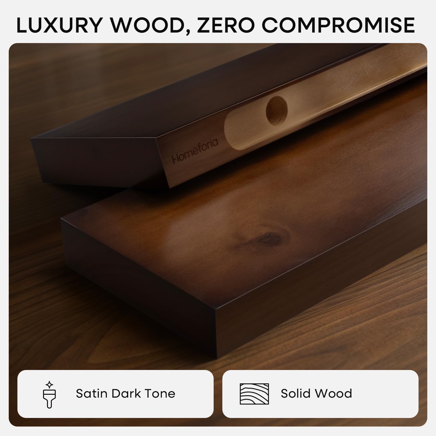 Homeforia close-up of pine grain and knot, highlights authentic wood character
