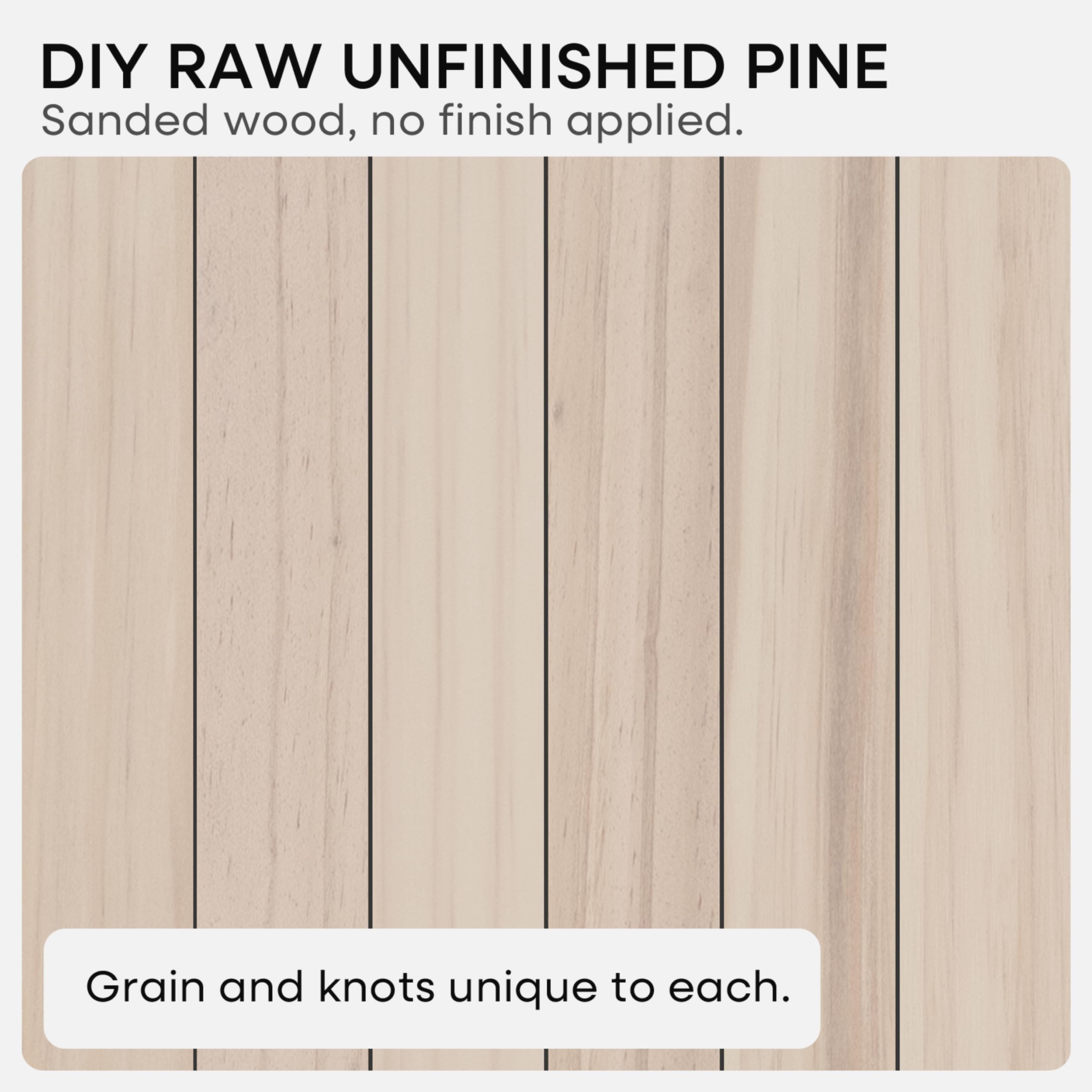 Homeforia sanded unfinished edge highlighting smooth surface ready for finish