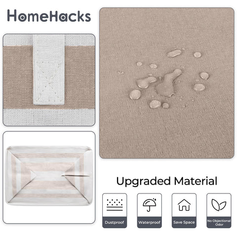 HomeHacks collapsed basket folded flat for compact storage convenience