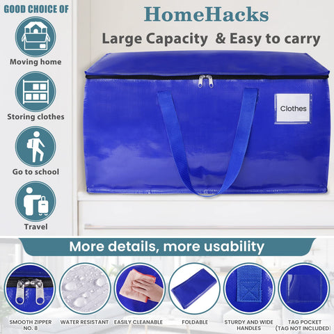 HomeHacks dual zipper open wide for easy loading and unloading