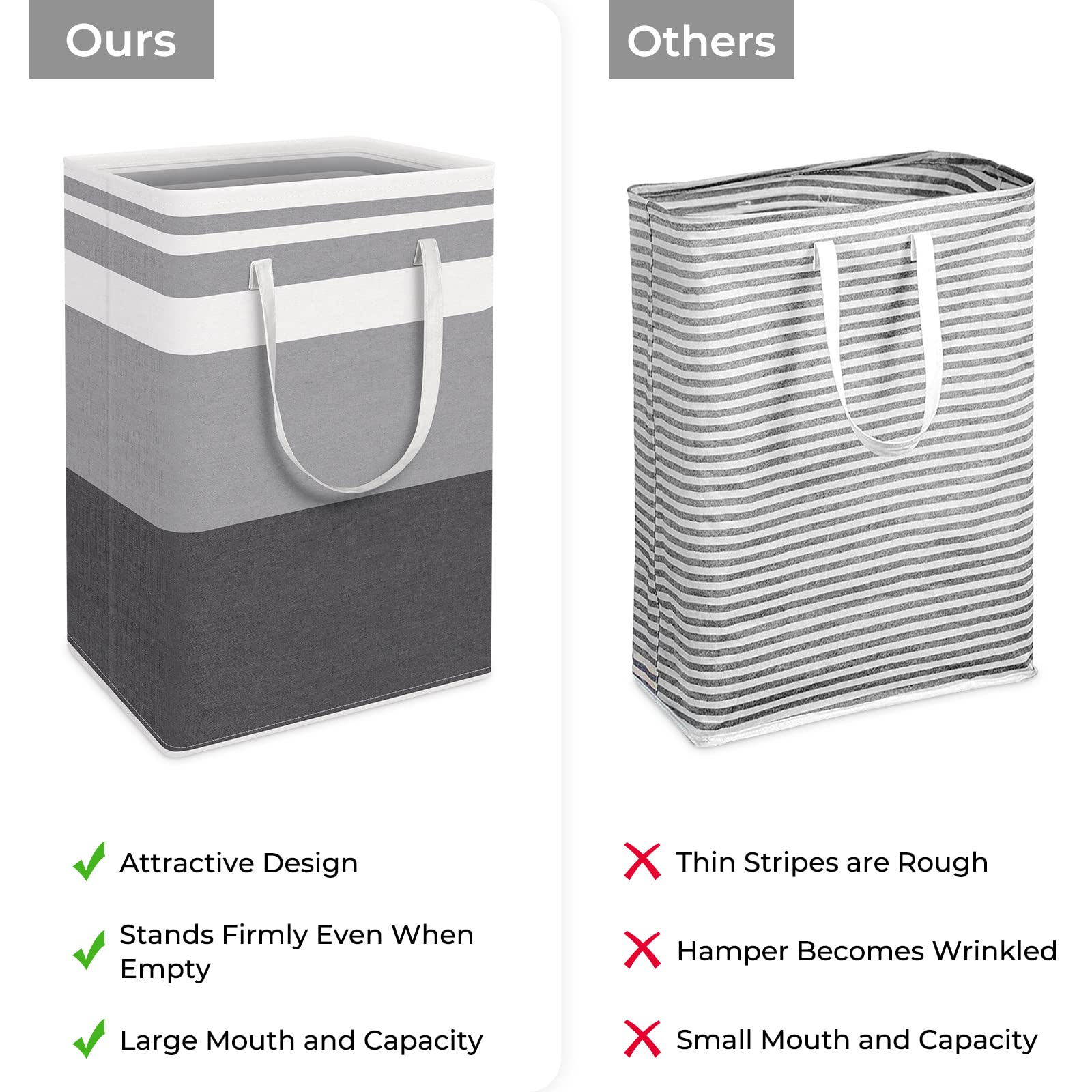 HomeHacks interior waterproof PEVA lining visible and easy to wipe clean benefit