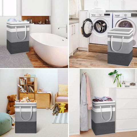 HomeHacks beside chair to show size and tall 88L capacity advantage
