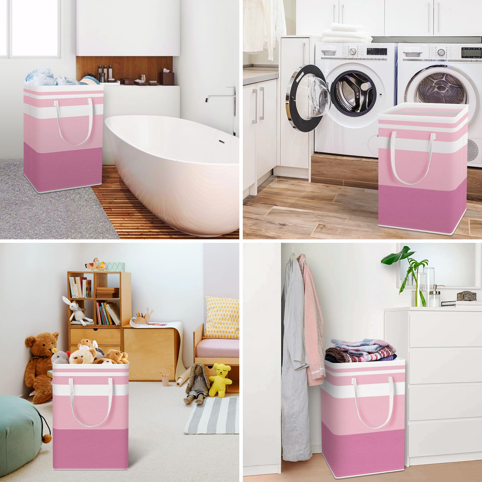 HomeHacks scale shot with person holding hamper for portability benefit