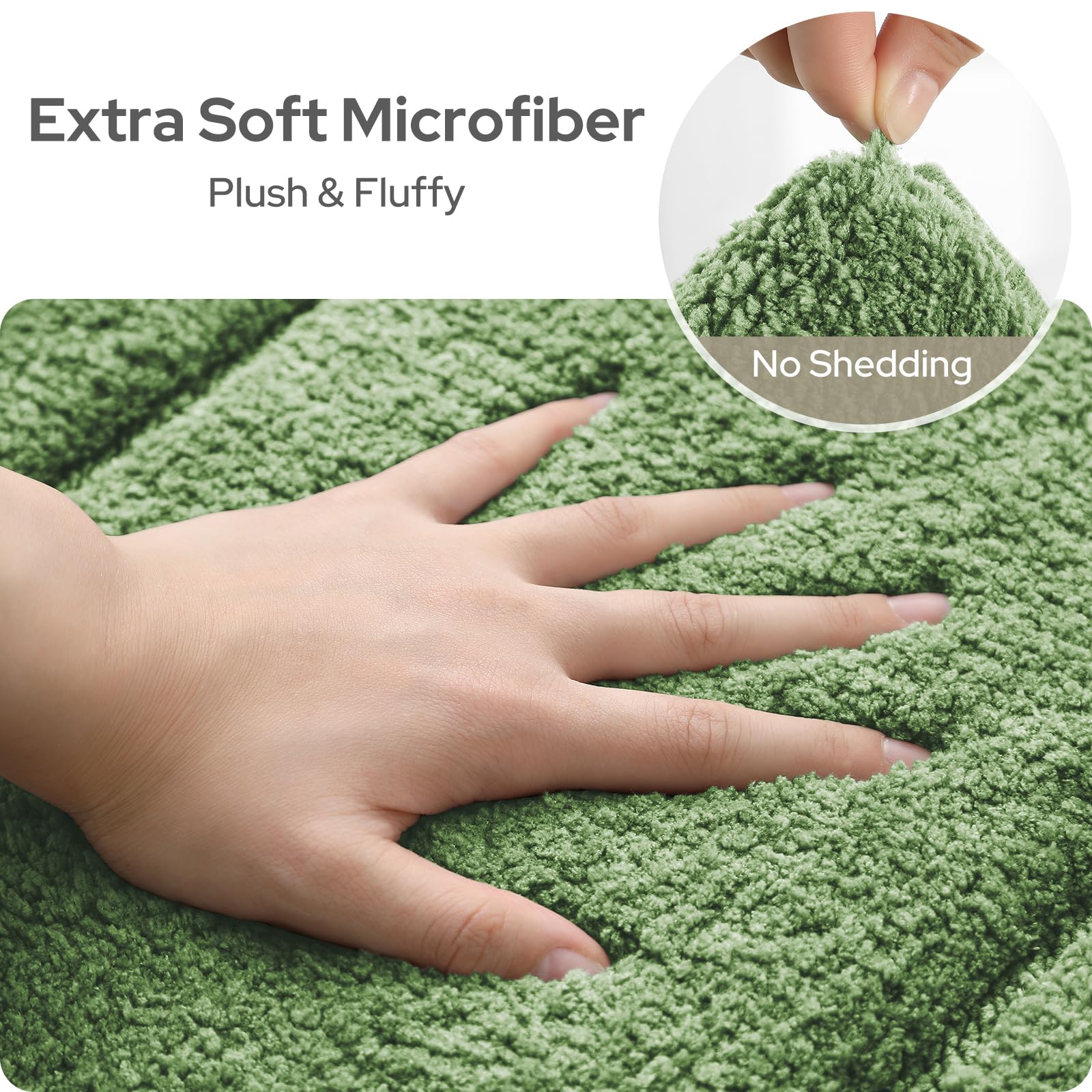 HOMEIDEAS large 20x32 rug placed on bathroom floor protecting against water