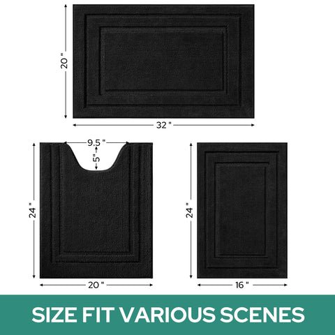 HOMEIDEAS mat next to shoe showing size scale and floor protection