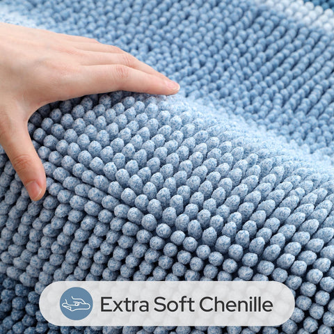 HOMEIDEAS close-up of chenille texture highlights soft comfort