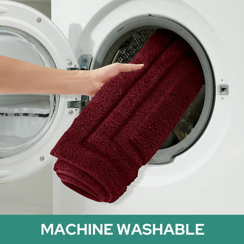 HOMEIDEAS care label showing machine-washable instructions for easy cleaning