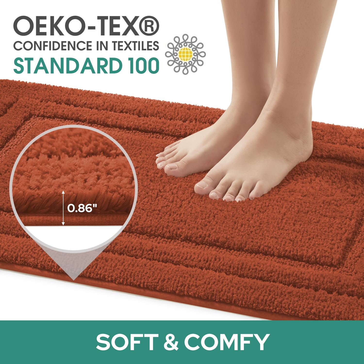 HOMEIDEAS microfiber close-up texture providing plush comfort and warmth