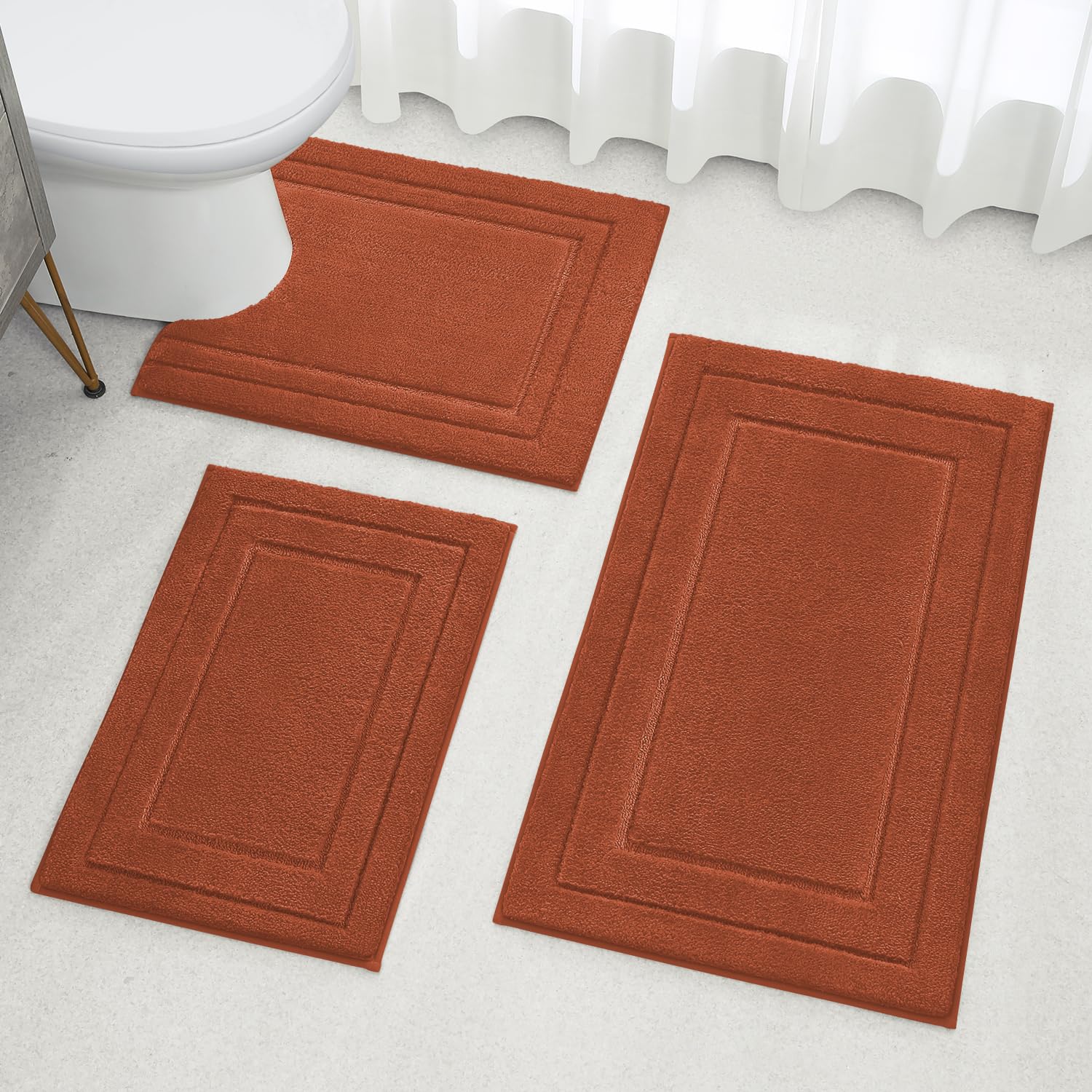 HOMEIDEAS lifestyle bathroom styling with mats enhancing decor and comfort