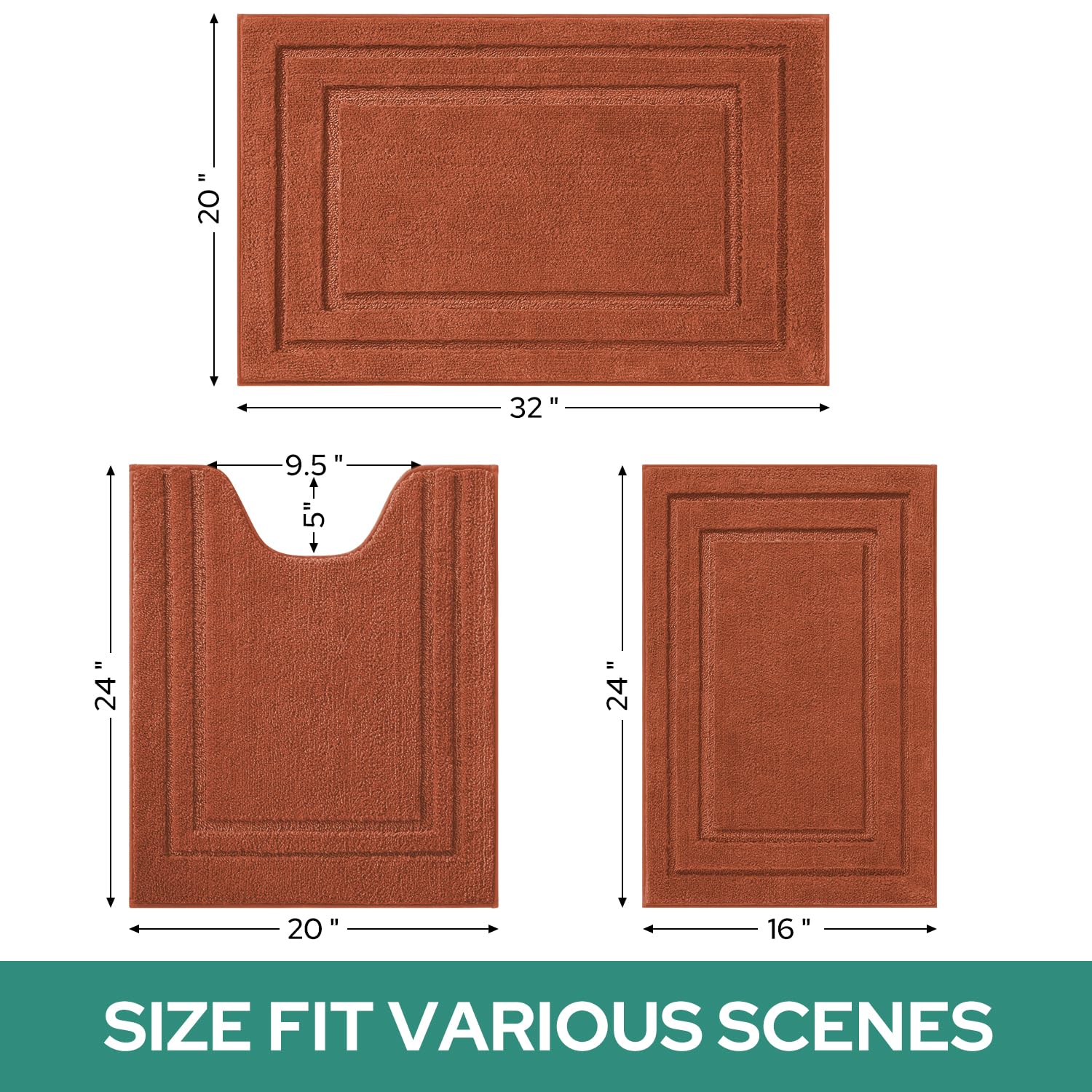 HOMEIDEAS small mat beside bathtub preventing puddles and reducing slips
