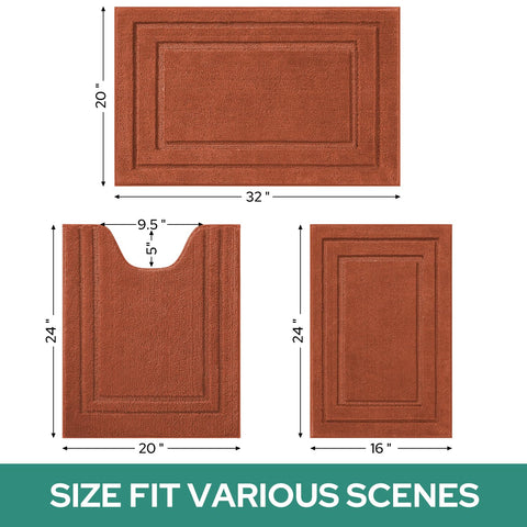 HOMEIDEAS small mat beside bathtub preventing puddles and reducing slips