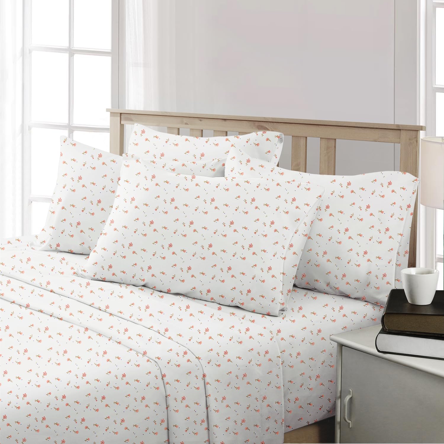 HOMEIDEAS close-up brushed microfiber texture highlighting softness and smooth feel