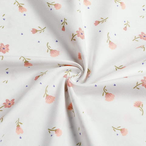 HOMEIDEAS flat sheet fully spread on a full-size bed showing pattern coverage