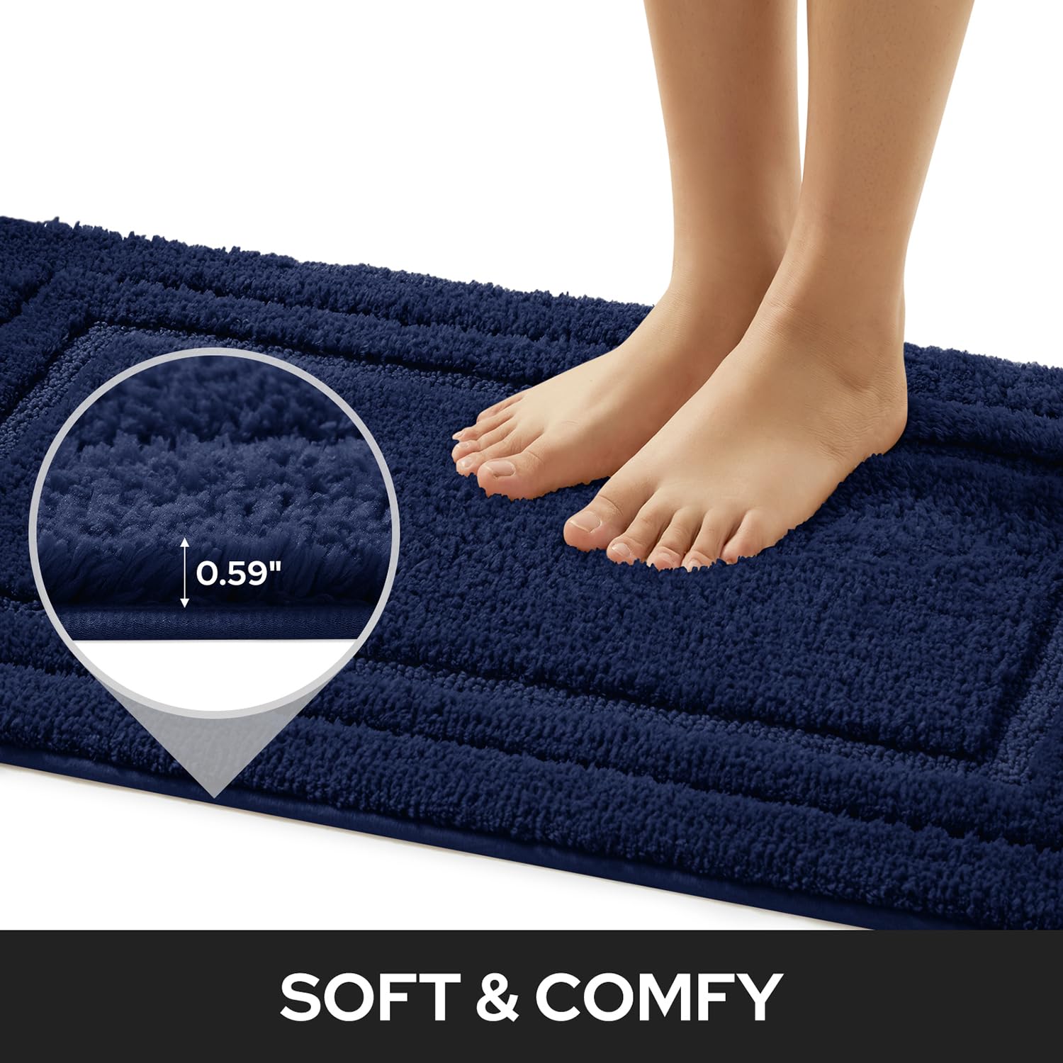 HOMEIDEAS close-up of microfiber pile highlights soft texture and warmth