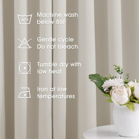 HOMEIDEAS panel length comparison showing 52x84 inch coverage