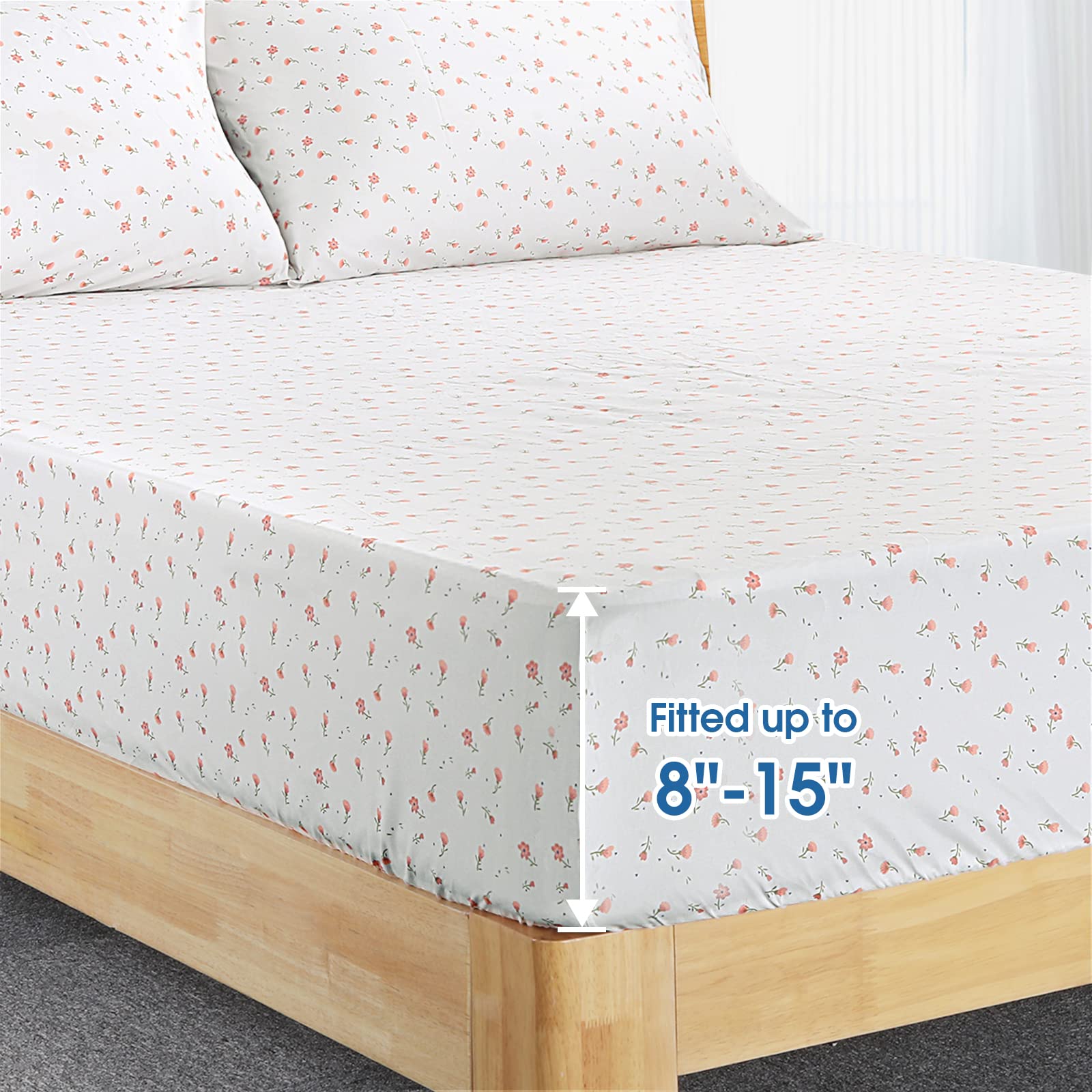 HOMEIDEAS four pillowcases arranged on bed showing coordinated design and comfort