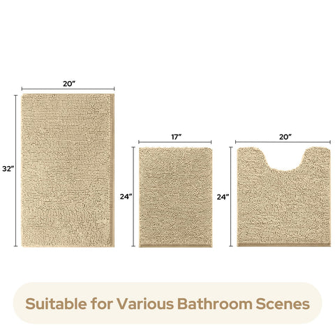 HOMEIDEAS small rug by vanity shows scale and quick-dry absorbency for sink areas