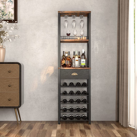 Homeiju X-shaped bottle storage showing organized bottle protection benefit