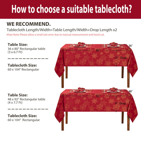 HomeJoy outdoor holiday table setting showing festive, wipeable surface