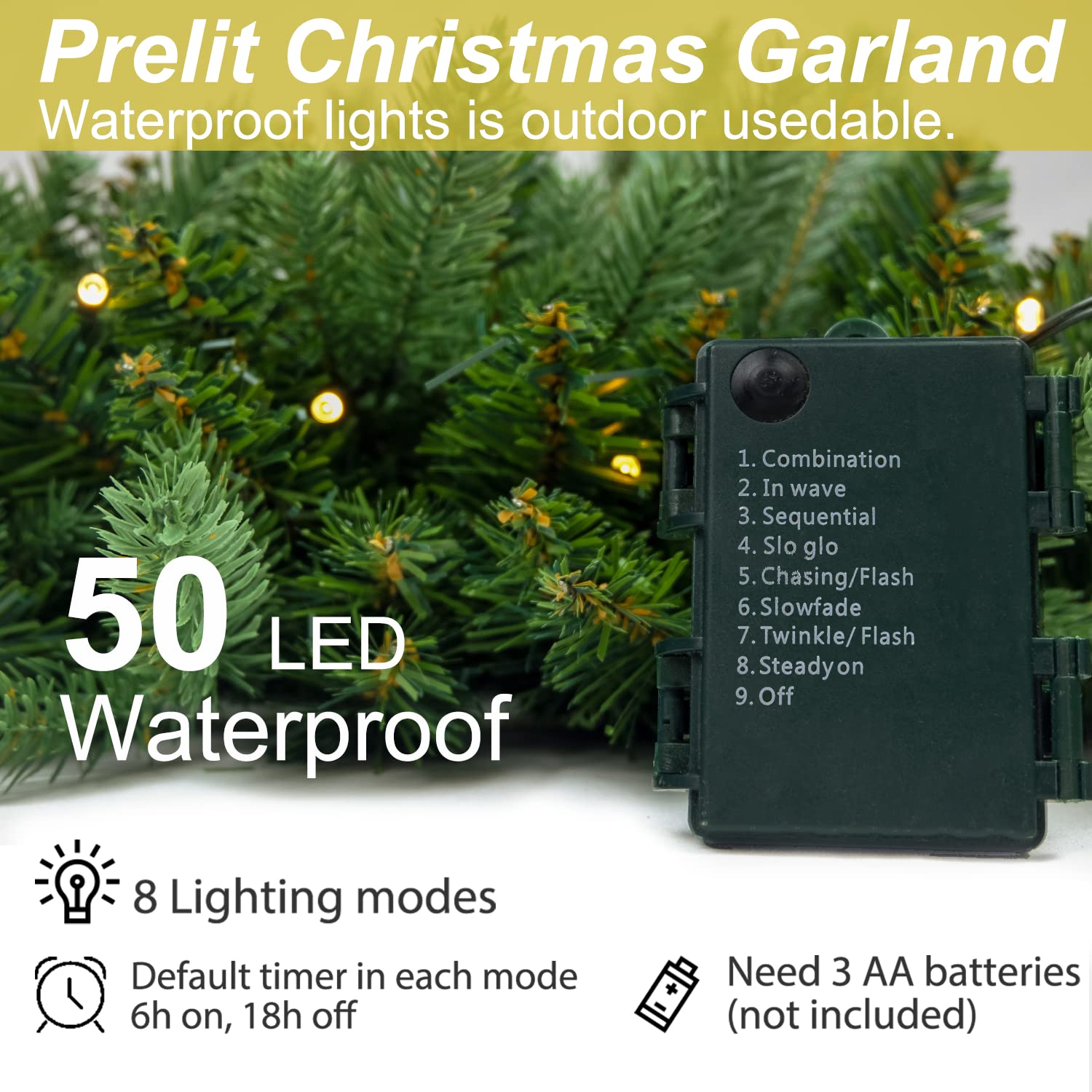 HomeKaren battery box and timer visible enabling cordless placement and auto-timer